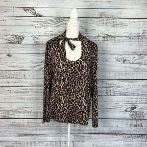 Lisa Rina collection animal print top